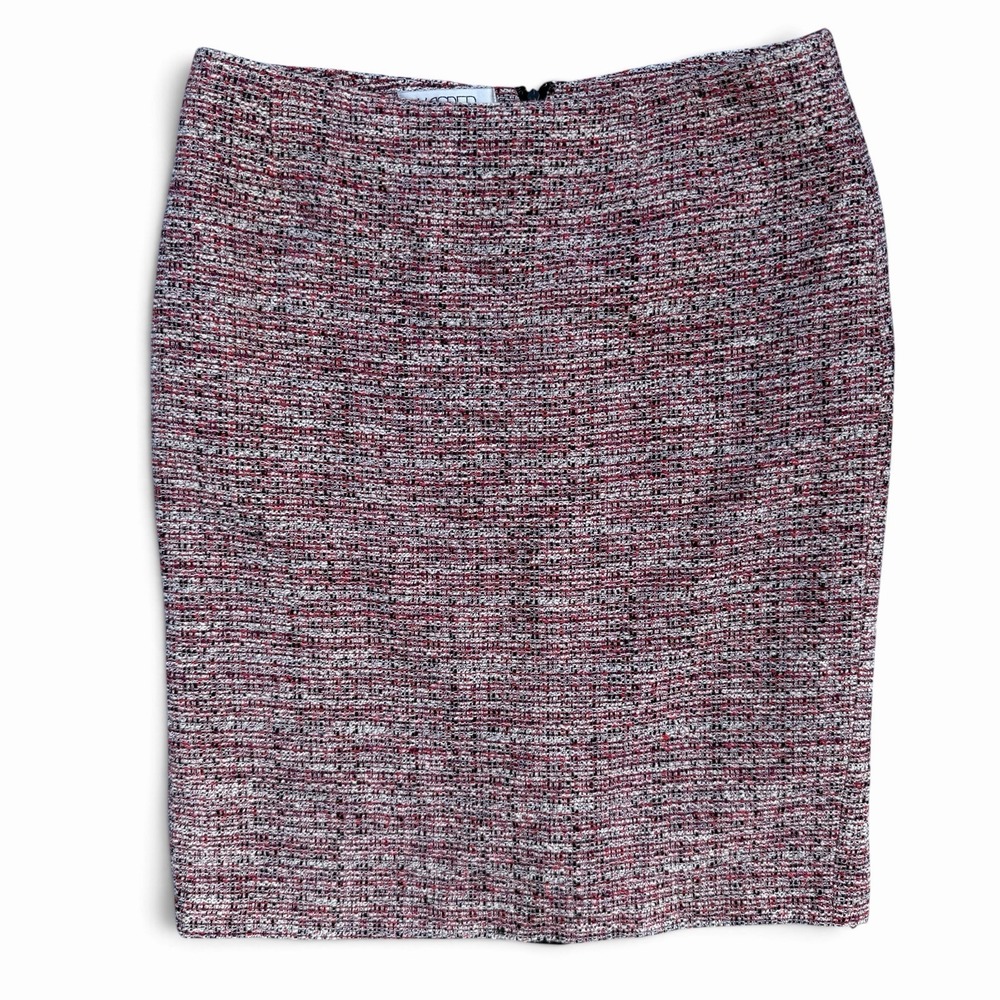 Kasper Women's Size 12 Pink Tweed Lined Career Skirt VTG Office Core Academia